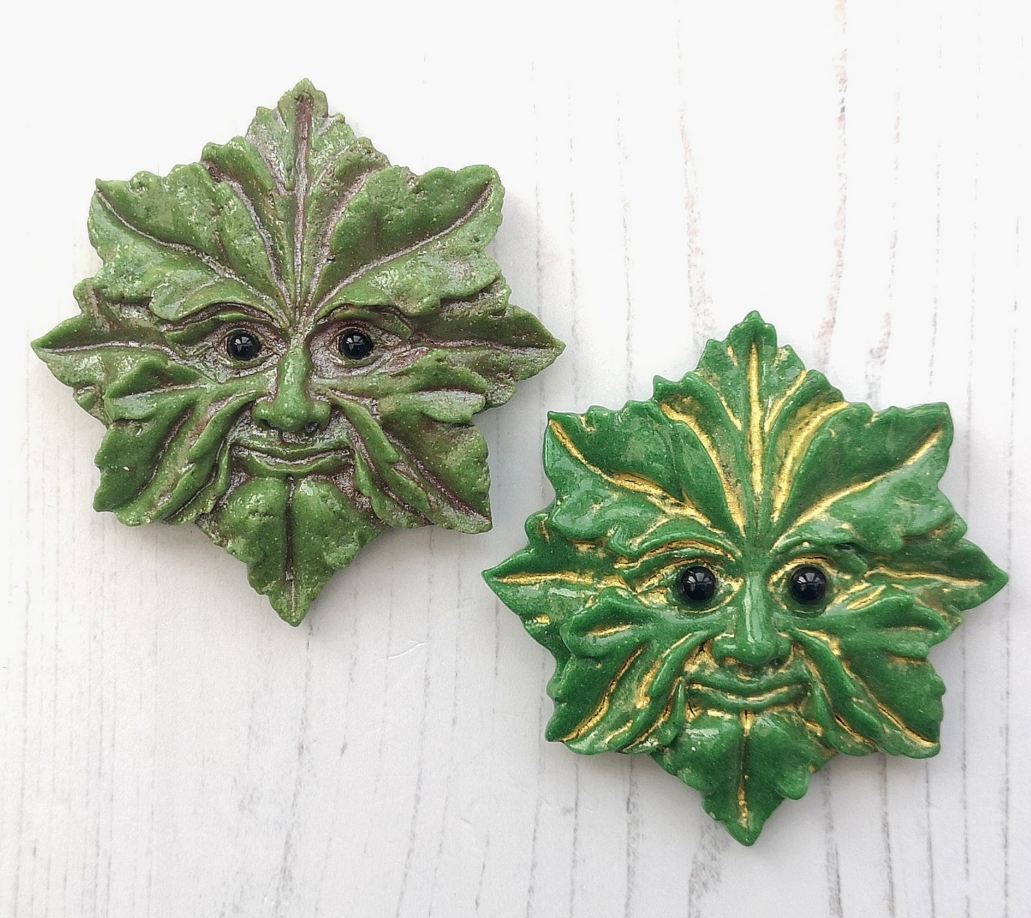 Handmade fused glass Greenman face fridge magnet. Magnetic Leaf Man. Man of the woods decor. Nature lover gift. Pagan gift.