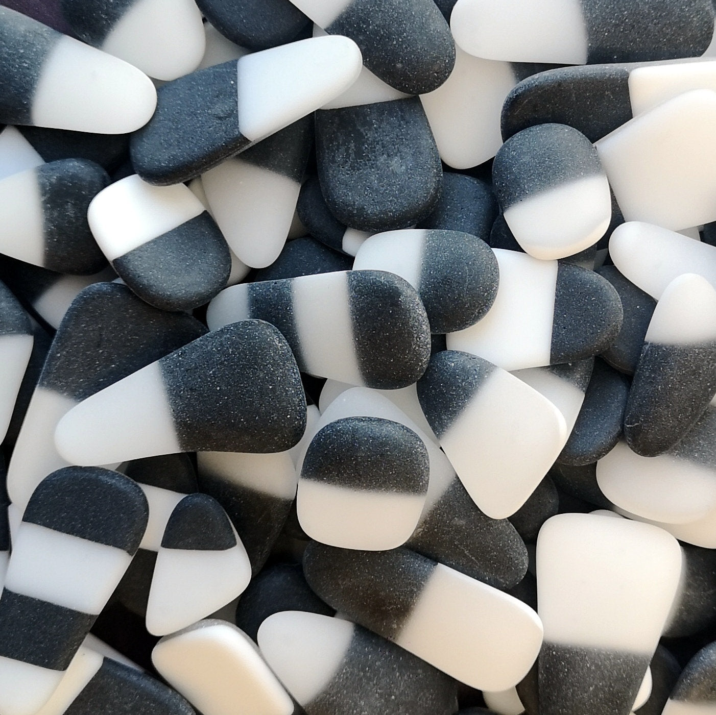 Crafting Wonderland: Mixed Bags of Tumbled Glass in Various Shapes and Sizes