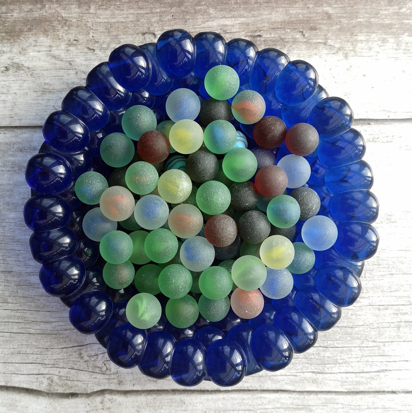 Seaside Charms at Home: Tumbled Glass Marbles for DIY Masterpieces